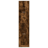 Armadietto da Farmacia Rovere Fumo 40x41x174,5 cm in Truciolato