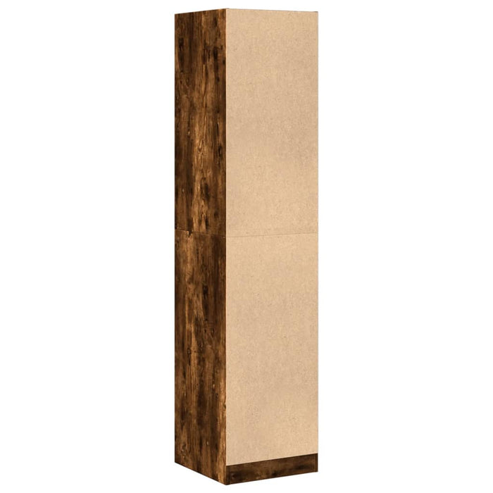 Armadietto da Farmacia Rovere Fumo 40x41x174,5 cm in Truciolato 3309649