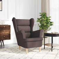 vidaXL Poltrona Marrone Scuro 74x84x100 cm in Tessuto