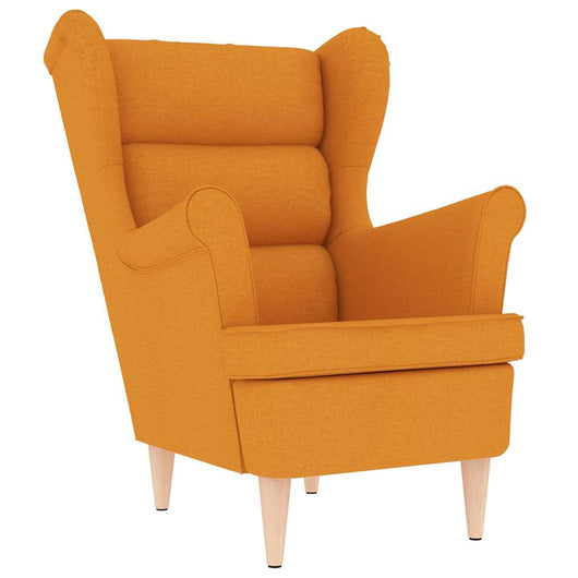 vidaXL Poltrona Giallo Scuro 74x84x100 cm in Tessuto