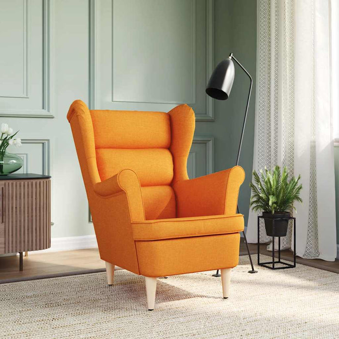 vidaXL Poltrona Giallo Scuro 74x84x100 cm in Tessuto