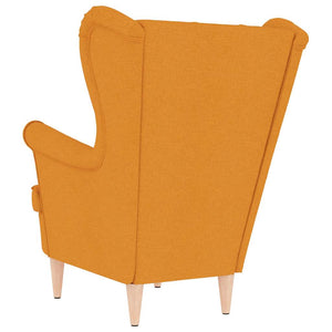 vidaXL Poltrona Giallo Scuro 74x84x100 cm in Tessuto