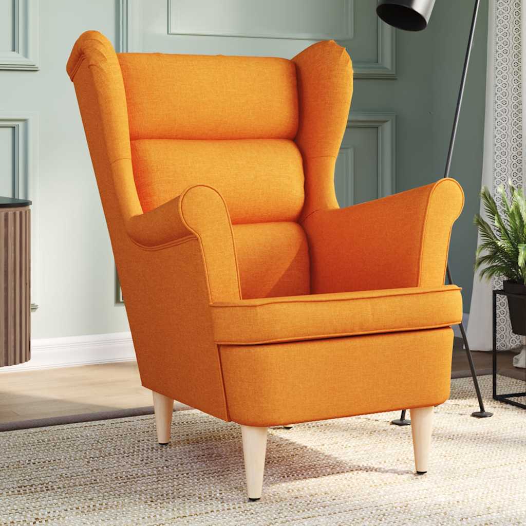 vidaXL Poltrona Giallo Scuro 74x84x100 cm in Tessuto