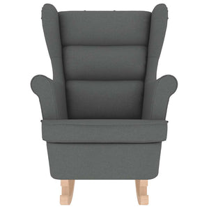 Sedia a Dondolo Grigio Scuro 74x90x102 cm in Tessuto 4016920