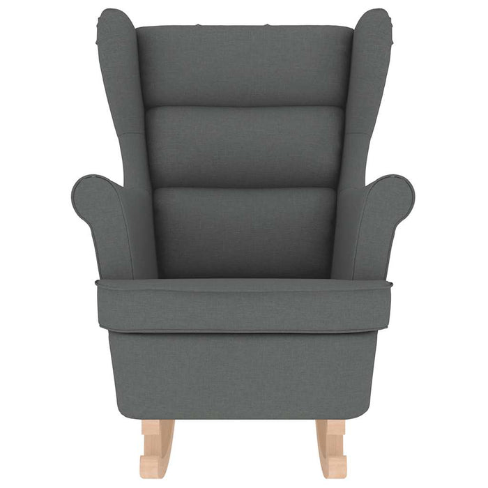 Sedia a Dondolo Grigio Scuro 74x90x102 cm in Tessuto 4016920