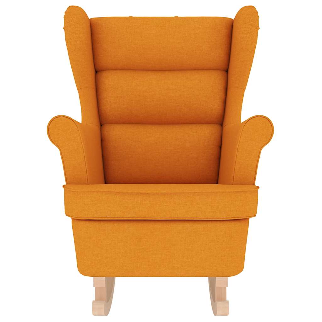 Sedia a Dondolo Giallo Scuro 74x90x102 cm in Tessuto 4016928