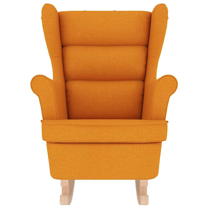 Sedia a Dondolo Giallo Scuro 74x90x102 cm in Tessuto 4016928