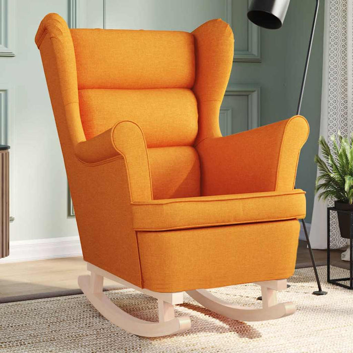 Sedia a Dondolo Giallo Scuro 74x90x102 cm in Tessuto 4016928