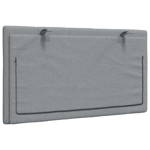 Cuscino Testiera-Cuscino per Testiera Hanko Grigio Chiaro 80 cm in Tessuto