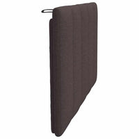 Cuscino Testiera-Cuscino per Testiera Hanko Marrone Scuro 80 cm in Tessuto