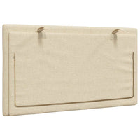 Cuscino Testiera-Cuscino per Testiera Hanko Crema 80 cm in Tessuto