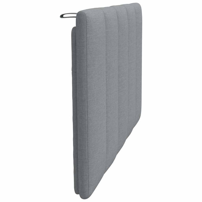 Cuscino Testiera Hanko Grigio Chiaro 90 cm in Tessuto 4019142