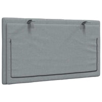 Cuscino Testiera Hanko Grigio Chiaro 90 cm in Tessuto 4019142