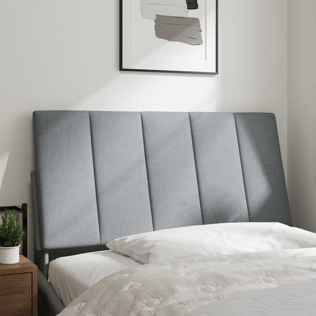 Cuscino Testiera-Cuscino per Testiera Hanko Grigio Chiaro 100 cm in Tessuto