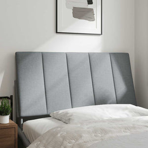 Cuscino Testiera-Cuscino per Testiera Hanko Grigio Chiaro 100 cm in Tessuto