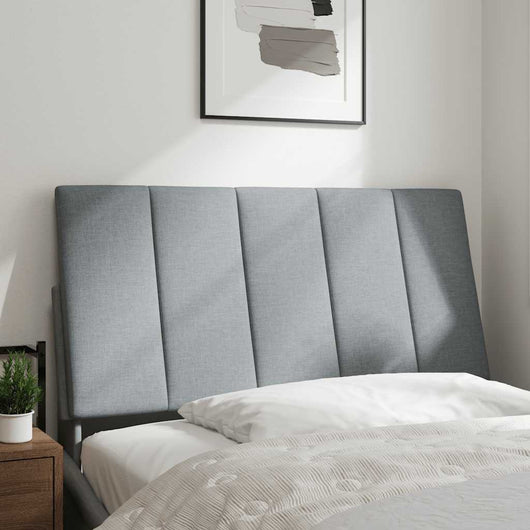 Cuscino Testiera Hanko Grigio Chiaro 100 cm in Tessuto 4019149