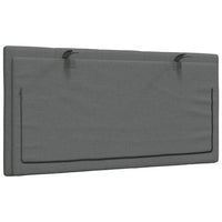 Cuscino Testiera Hanko Grigio Scuro 100 cm in Tessuto 4019150