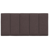 Cuscino Testiera Hanko Marrone Scuro 100 cm in Tessuto 4019152