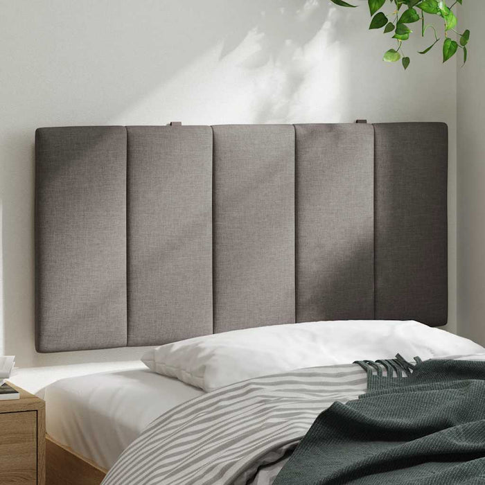 Cuscino Testiera-Cuscino per Testiera Hanko Tortora 100 cm in Tessuto