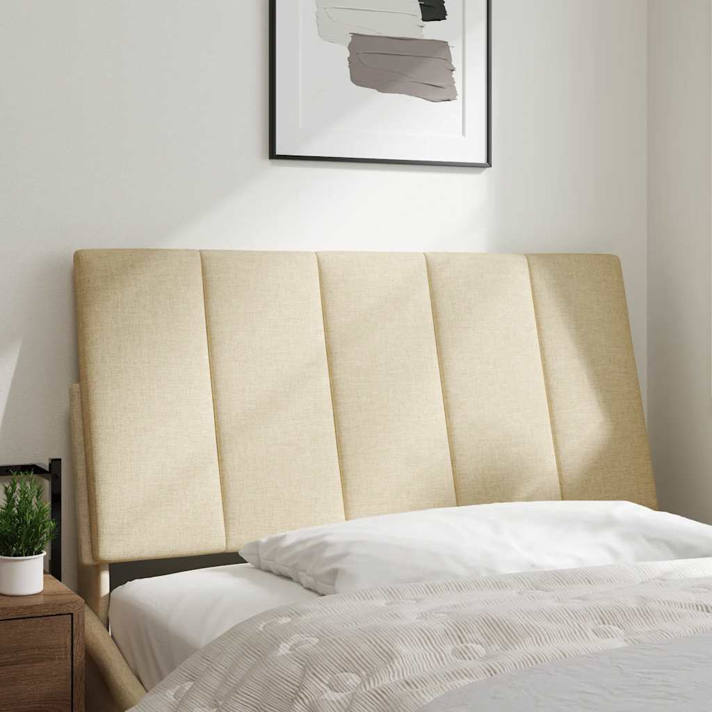 Cuscino Testiera-Cuscino per Testiera Hanko Crema 100 cm in Tessuto