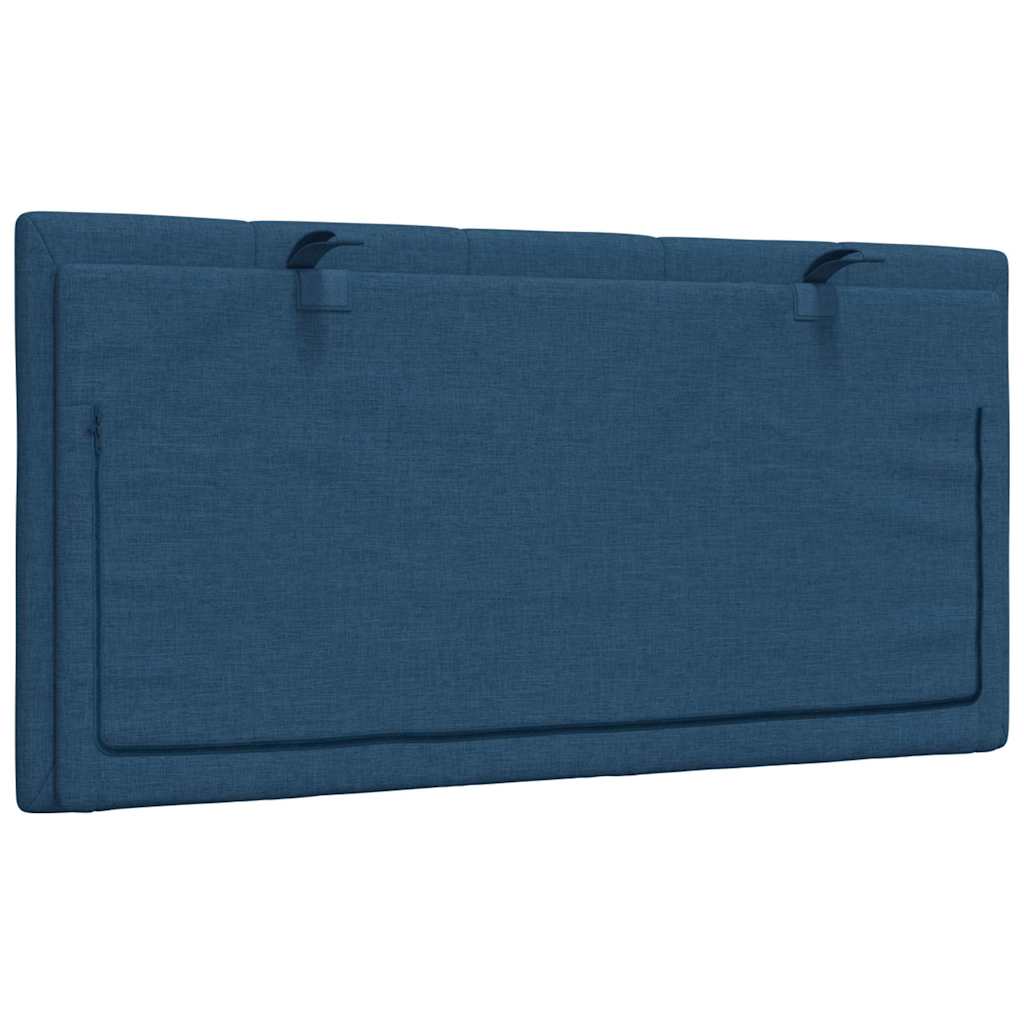 Cuscino Testiera-Cuscino per Testiera Hanko Blu 100 cm in Tessuto