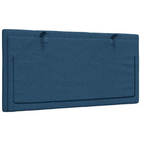 Cuscino Testiera-Cuscino per Testiera Hanko Blu 100 cm in Tessuto
