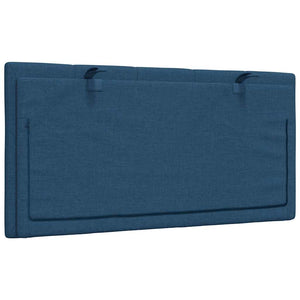 Cuscino Testiera-Cuscino per Testiera Hanko Blu 100 cm in Tessuto