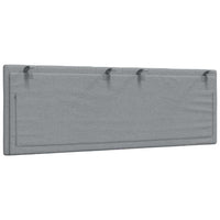 Cuscino Testiera-Cuscino per Testiera Hanko Grigio Chiaro 120 cm in Tessuto