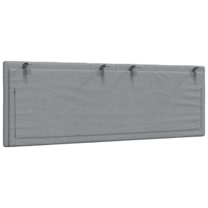 Cuscino Testiera-Cuscino per Testiera Hanko Grigio Chiaro 120 cm in Tessuto