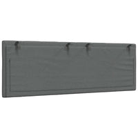 Cuscino Testiera-Cuscino per Testiera Hanko Grigio Scuro 120 cm in Tessuto