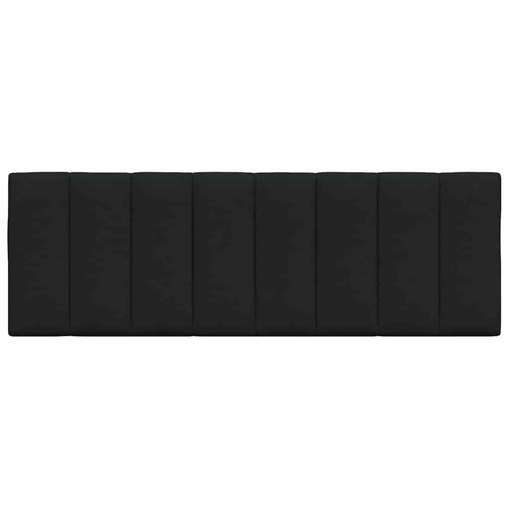 Cuscino Testiera Hanko Nero 120 cm in Tessuto 4019158