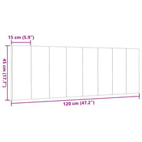 vidaXL Cuscino Testiera Tortora 120 cm in Tessuto