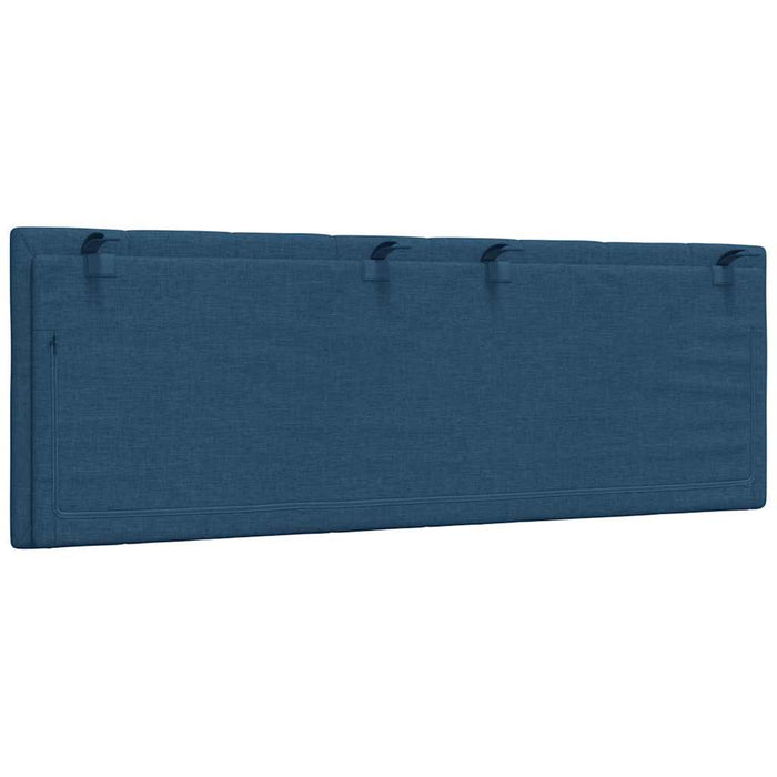 Cuscino Testiera Hanko Blu 120 cm in Tessuto 4019162