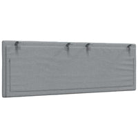 Cuscino Testiera-Cuscino per Testiera Hanko Grigio Chiaro 140 cm in Tessuto