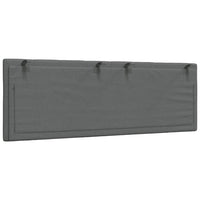 Cuscino Testiera-Cuscino per Testiera Hanko Grigio Scuro 140 cm in Tessuto