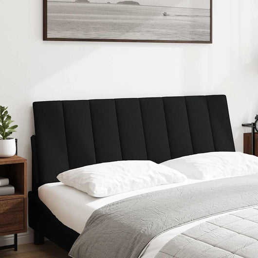 Cuscino Testiera-Cuscino per Testiera Hanko Nero 140 cm in Tessuto