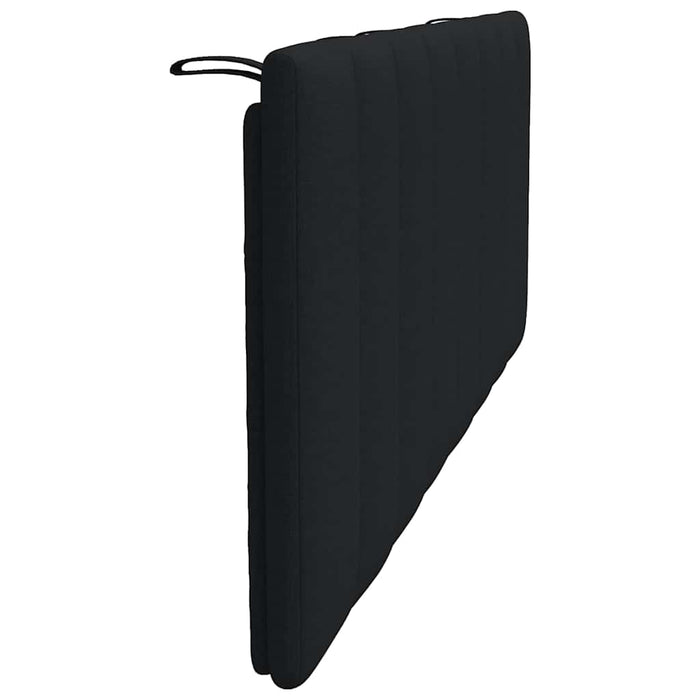 Cuscino Testiera-Cuscino per Testiera Hanko Nero 140 cm in Tessuto