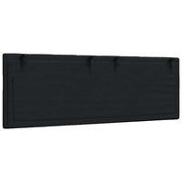 Cuscino Testiera-Cuscino per Testiera Hanko Nero 140 cm in Tessuto