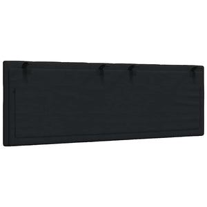 Cuscino Testiera-Cuscino per Testiera Hanko Nero 140 cm in Tessuto
