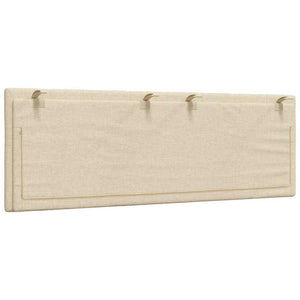 vidaXL Cuscino Testiera Crema 140 cm in Tessuto