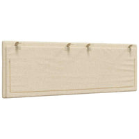 Cuscino Testiera-Cuscino per Testiera Hanko Crema 140 cm in Tessuto