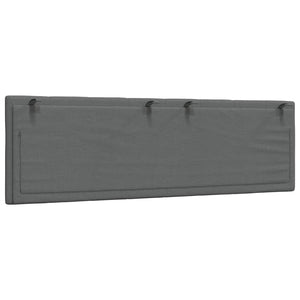 vidaXL Cuscino Testiera Grigio Scuro 160 cm in Tessuto