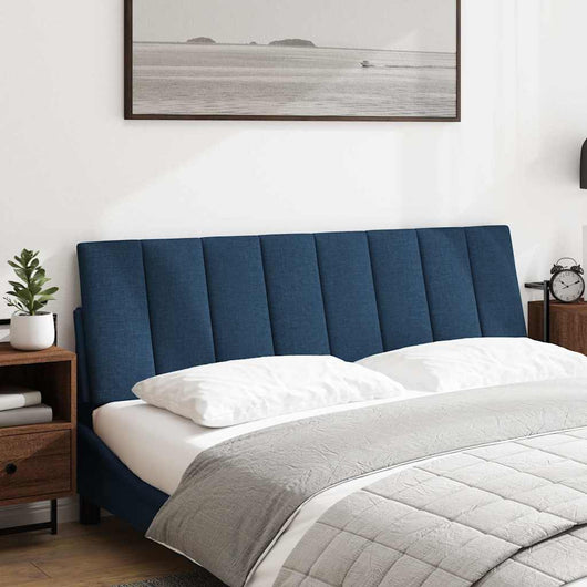 Cuscino Testiera-Cuscino per Testiera Hanko Blu 160 cm in Tessuto