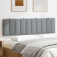 Cuscino Testiera Hanko Grigio Chiaro 180 cm in Tessuto 4019177