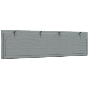 Cuscino Testiera-Cuscino per Testiera Hanko Grigio Chiaro 180 cm in Tessuto