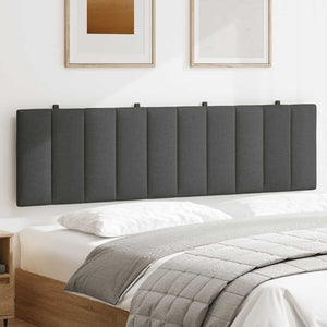 Cuscino Testiera-Cuscino per Testiera Hanko Grigio Scuro 180 cm in Tessuto