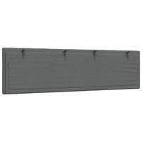 Cuscino Testiera-Cuscino per Testiera Hanko Grigio Scuro 180 cm in Tessuto