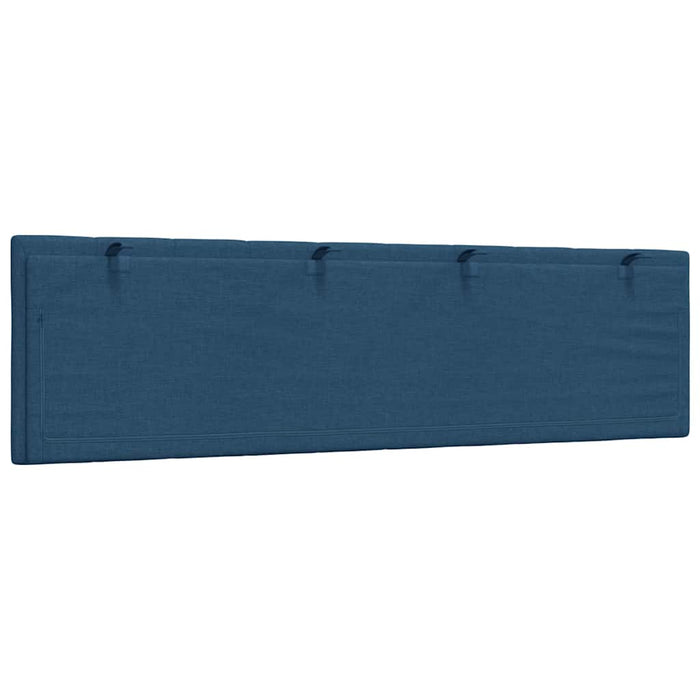 vidaXL Cuscino Testiera Blu 180 cm in Tessuto