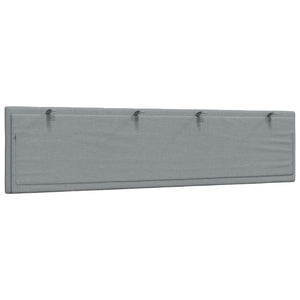 Cuscino Testiera Hanko Grigio Chiaro 200 cm in Tessuto 4019184