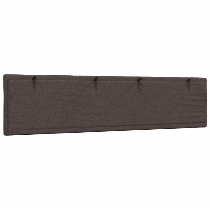 vidaXL Cuscino Testiera Marrone Scuro 200 cm in Tessuto